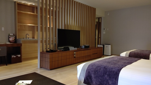 【禁煙・客室露天風呂付】ペットスイート洋室